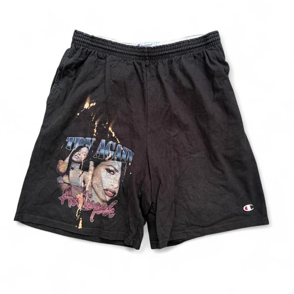 Vintage Y2K Aaliyah Rap Style Music Hip Hop Mens M Champion Shorts